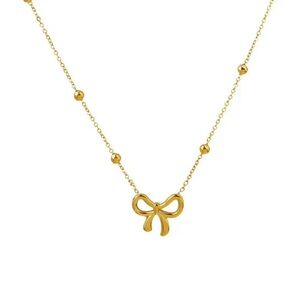 Sweetheart bow necklace